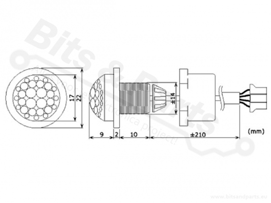 Motion sensor/detector Infrared PIR - with relay